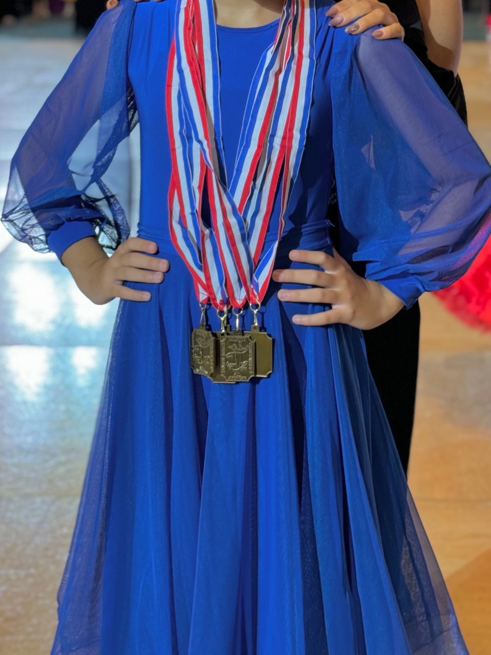 Girls Ballroom Dance Competition Dress- Regulation Dance America - Size 10